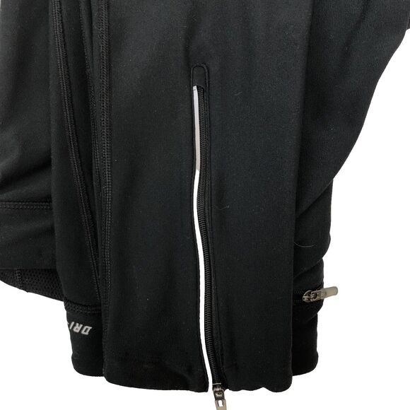 Nike Pants Womens Large Black Dri-FIT Running Leggings Zip Ankle Compression - Picture 13 of 16